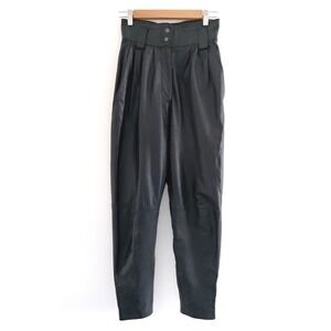 Leather Pants High Waisted Y2K Equestrian Luxury Size 3 Pleated XS True Vintage